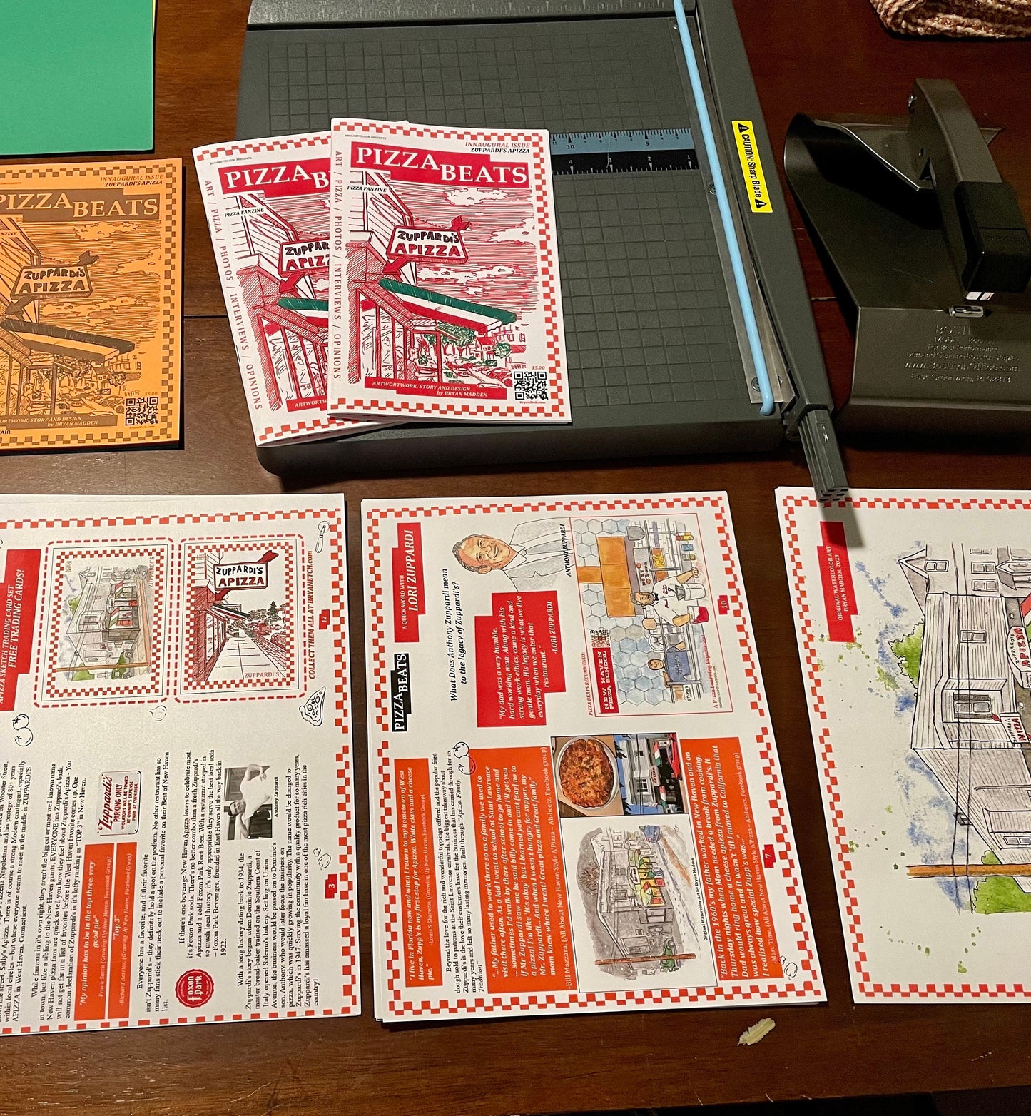 PIZZA BEATS Zine - Issue #2: Mom and Pop Pizza Shops Ft Dom and Vinnie’s w John’s Pizza reverse cover