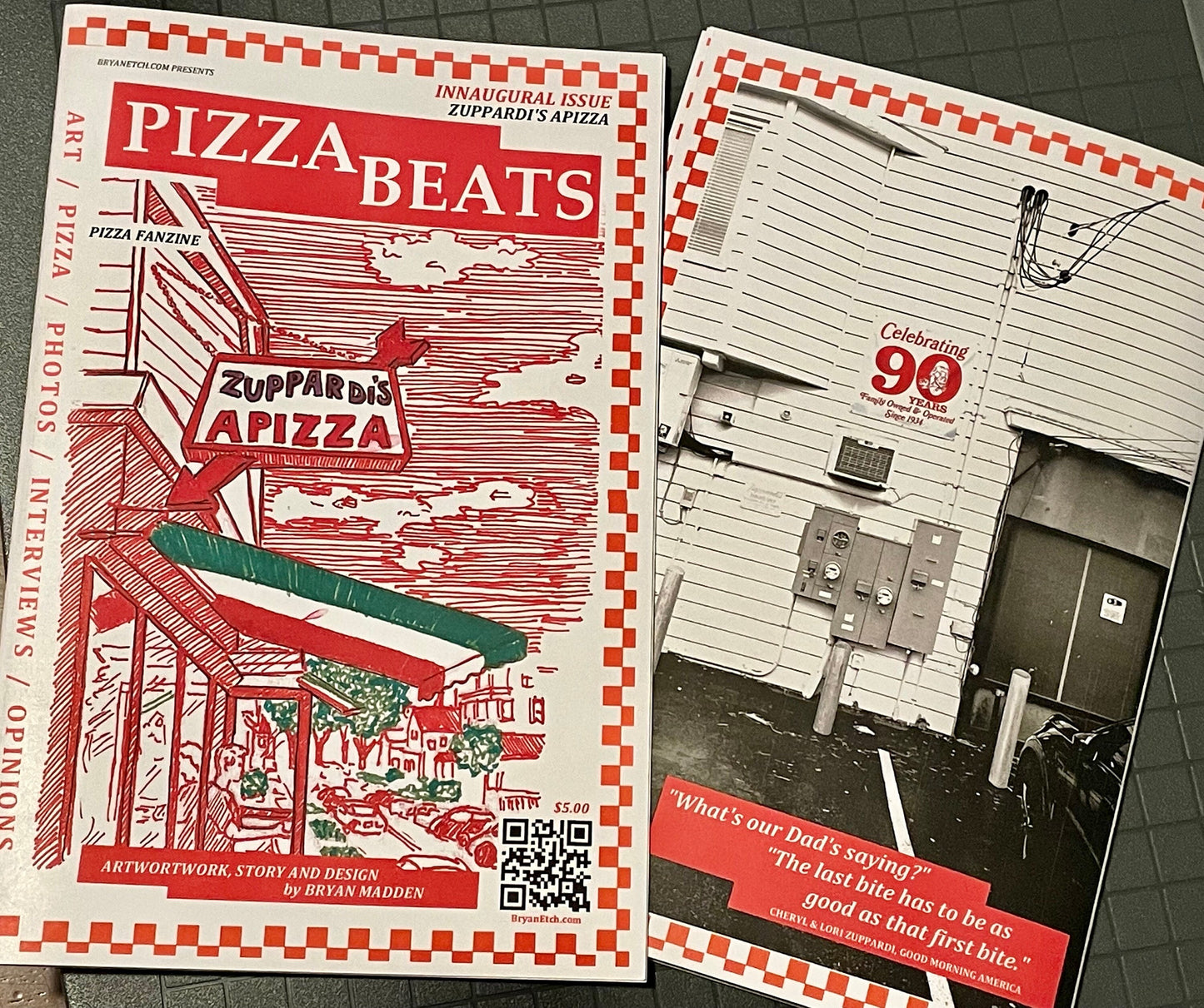 PIZZA BEATS Zine - Issue #1: Zuppardi’s Apizza - A Pizzeria Fanzine by Bryan Etch