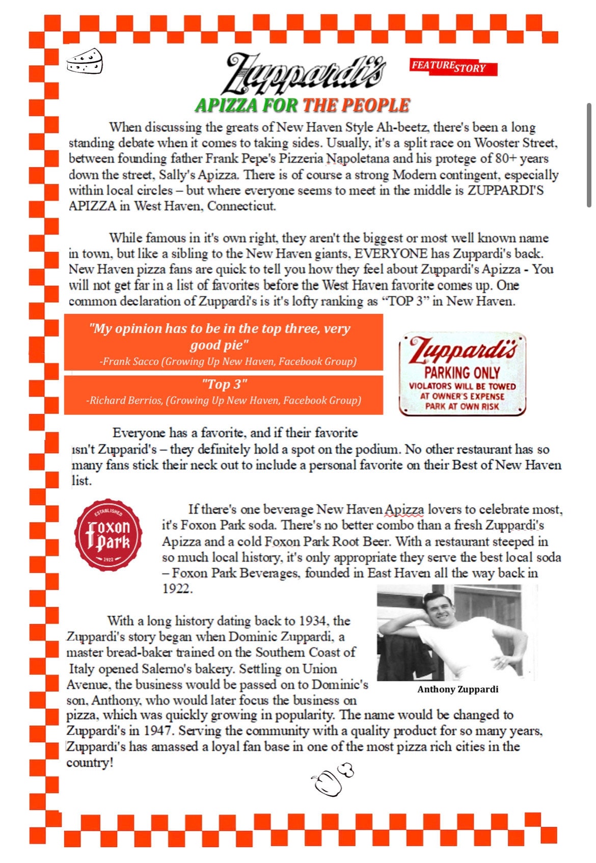 PIZZA BEATS Zine - Issue #1: Zuppardi’s Apizza - A Pizzeria Fanzine by Bryan Etch
