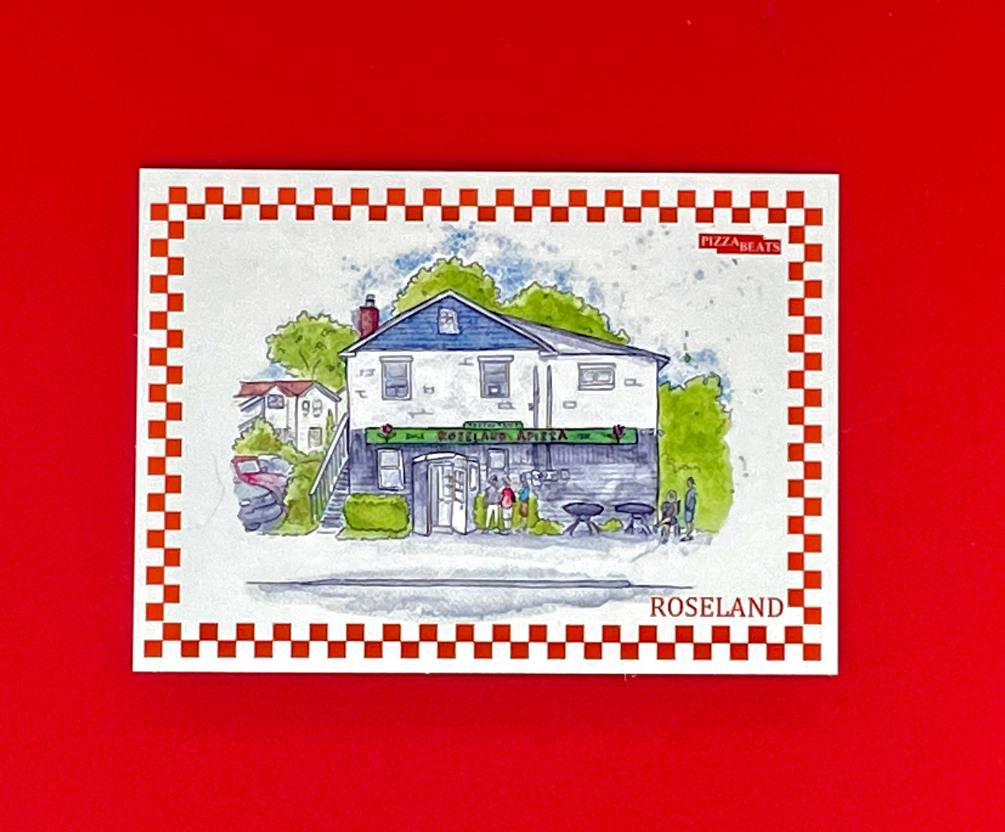 PIZZA BEATS Pizzerias in Watercolor Trading Card Set - Series 1: Connecticut Pizza (10 cards)