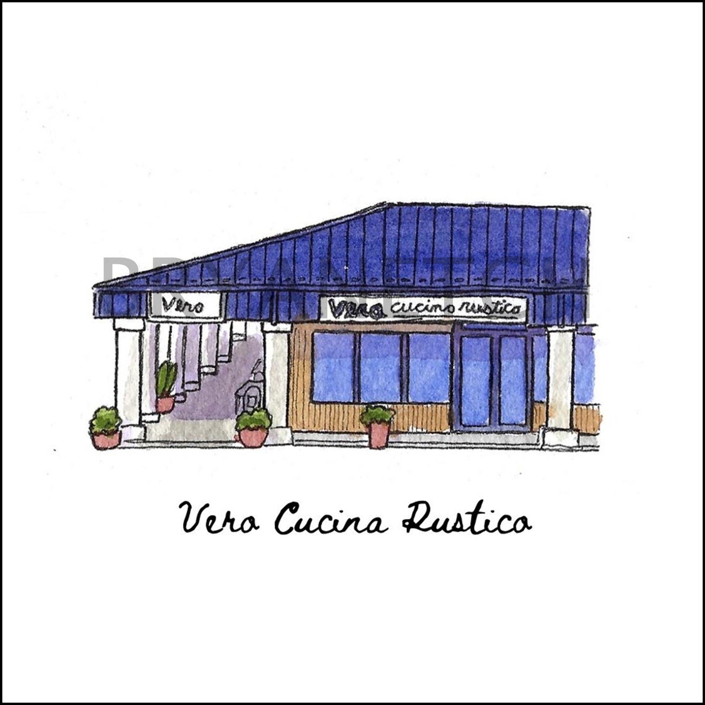 Vero Cucina Storefront Series, Middletown, CT - Art Print