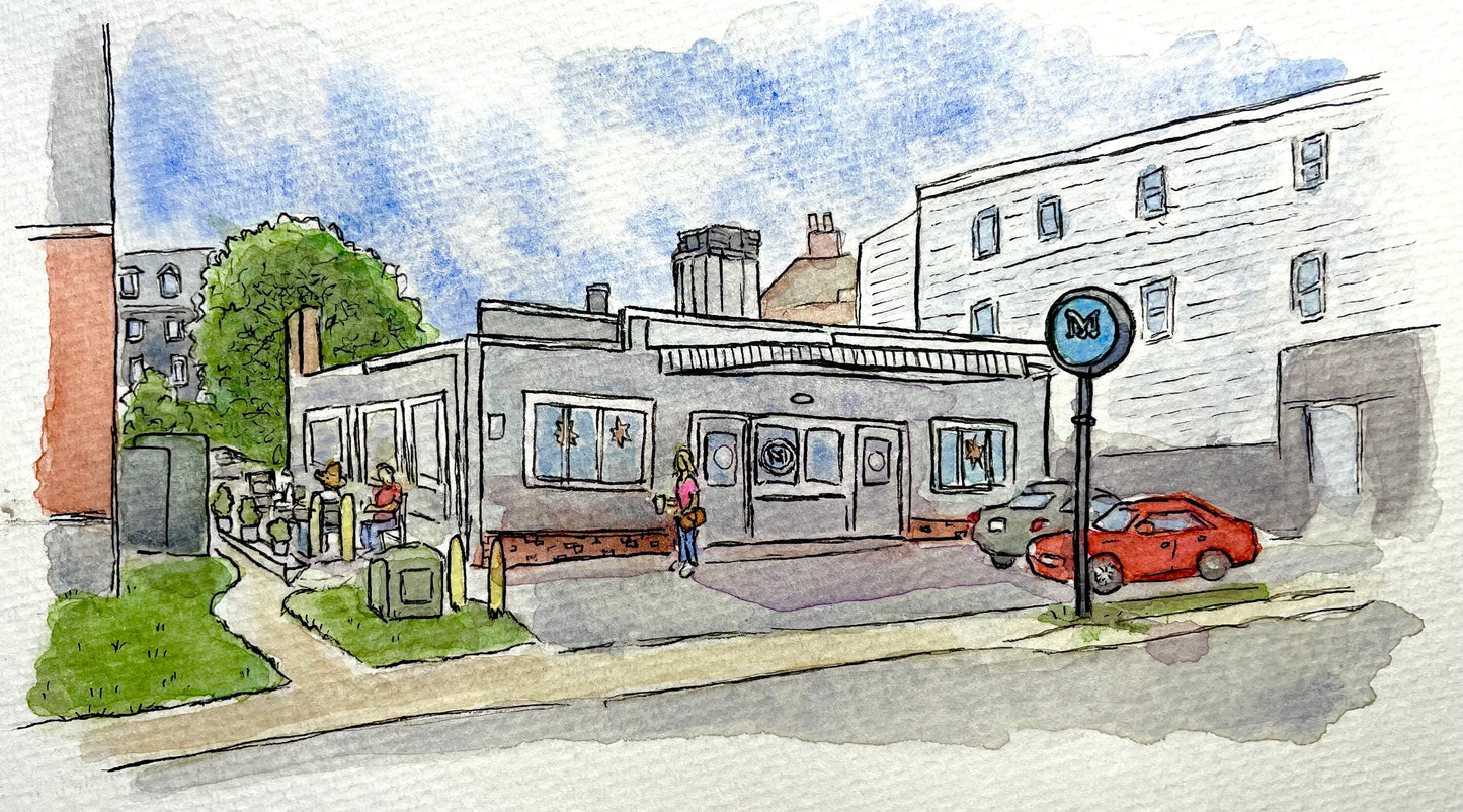 Mothership Bakery & Cafe, Main Street Danbury, CT - 8x10" Print