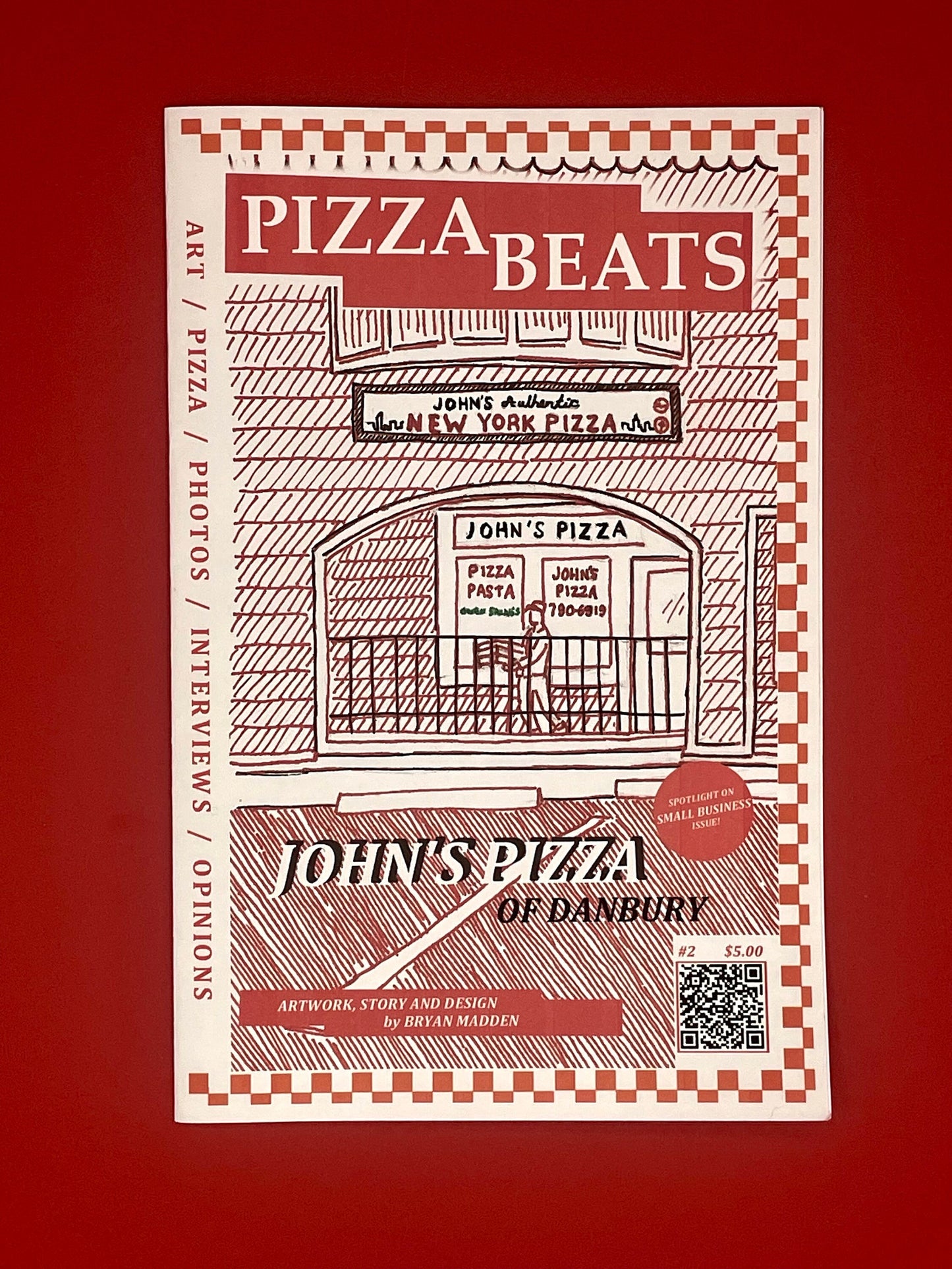 PIZZA BEATS Zine - Issue #2: Mom and Pop Pizza Shops Ft Dom and Vinnie’s w John’s Pizza reverse cover