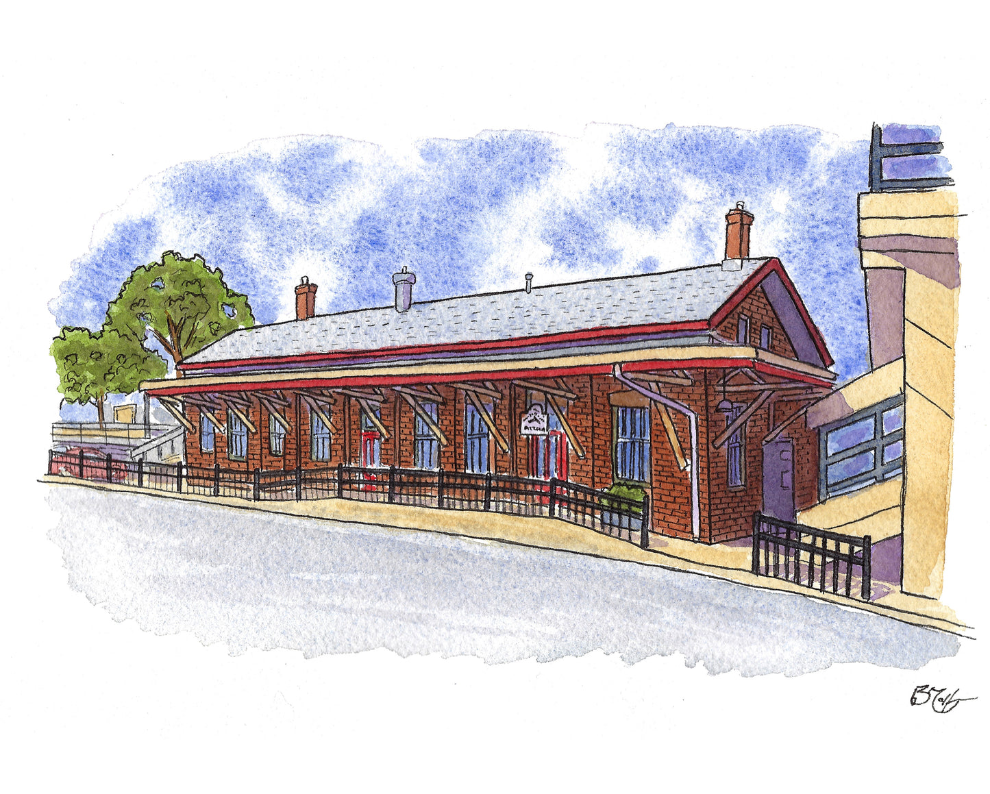 The Nauti Dolphin - Fairfield, CT Art Print by Bryan Etch