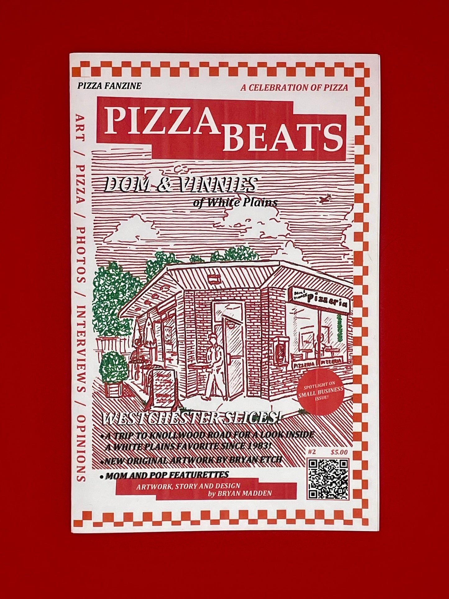 PIZZA BEATS Zine - Issue #2: Mom and Pop Pizza Shops Ft Dom and Vinnie’s w John’s Pizza reverse cover