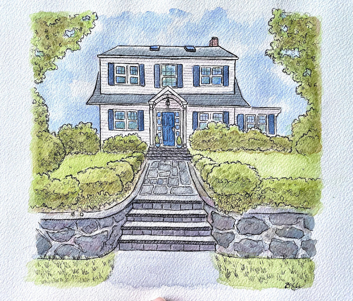 Custom House / Business Portrait Commission by Bryan Etch - 8x10”
