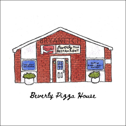 Beverly Pizza House Storefront Series, Bridgeport, CT - Art Print