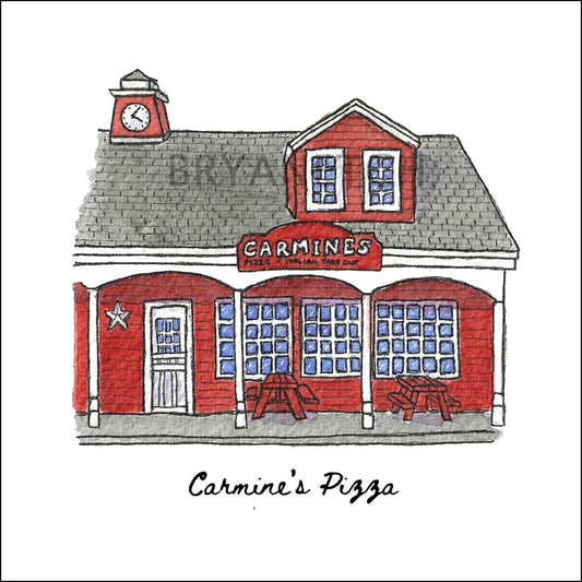 Carmine's Pizza Storefront Series, Durham, CT - Art Print
