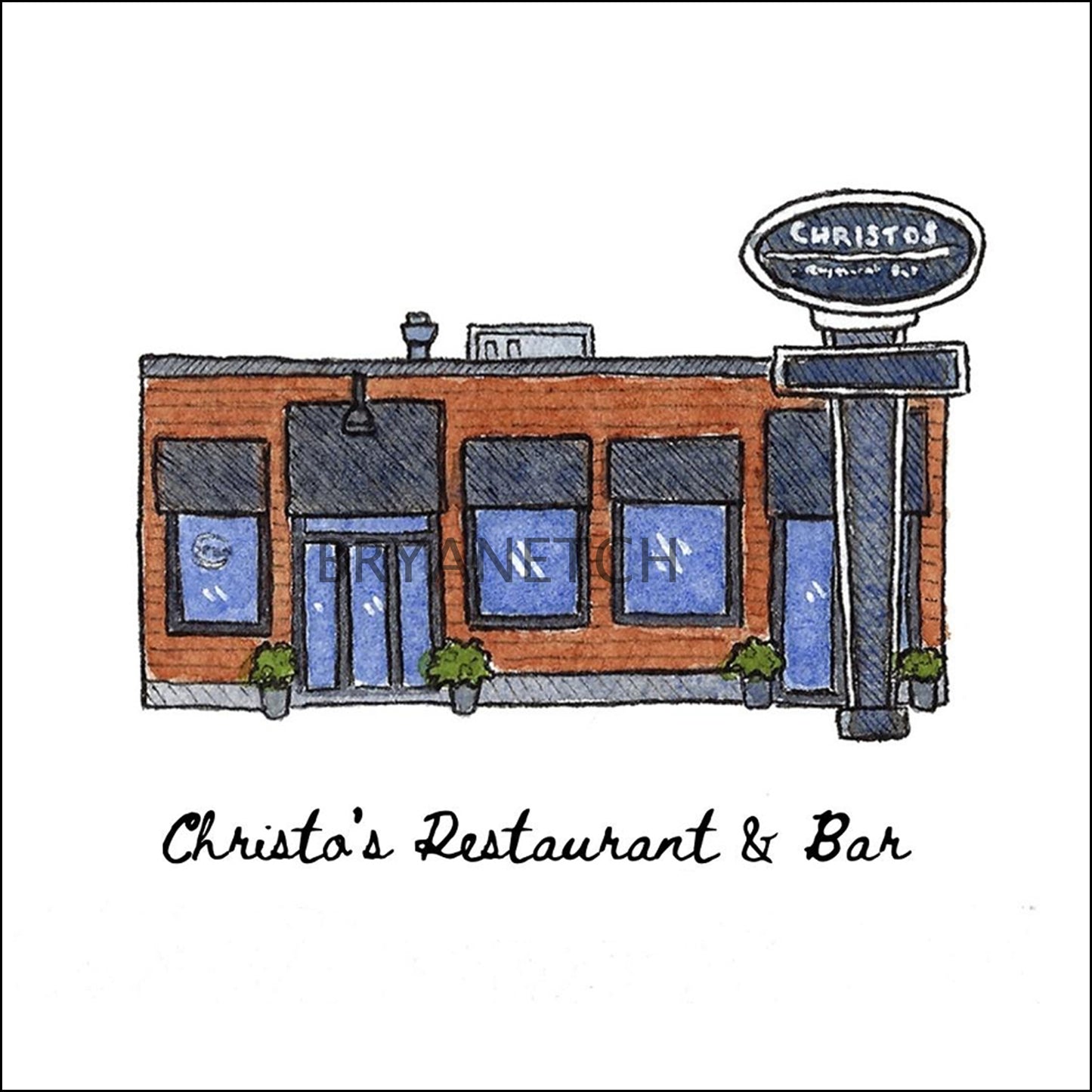 Christo's Storefront Series, Wallingford, CT - Art Print