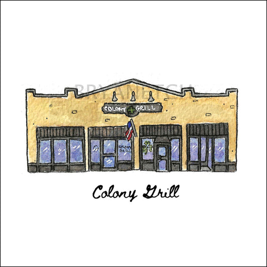Colony Grill Storefront Series, Stamford, CT - Art Print