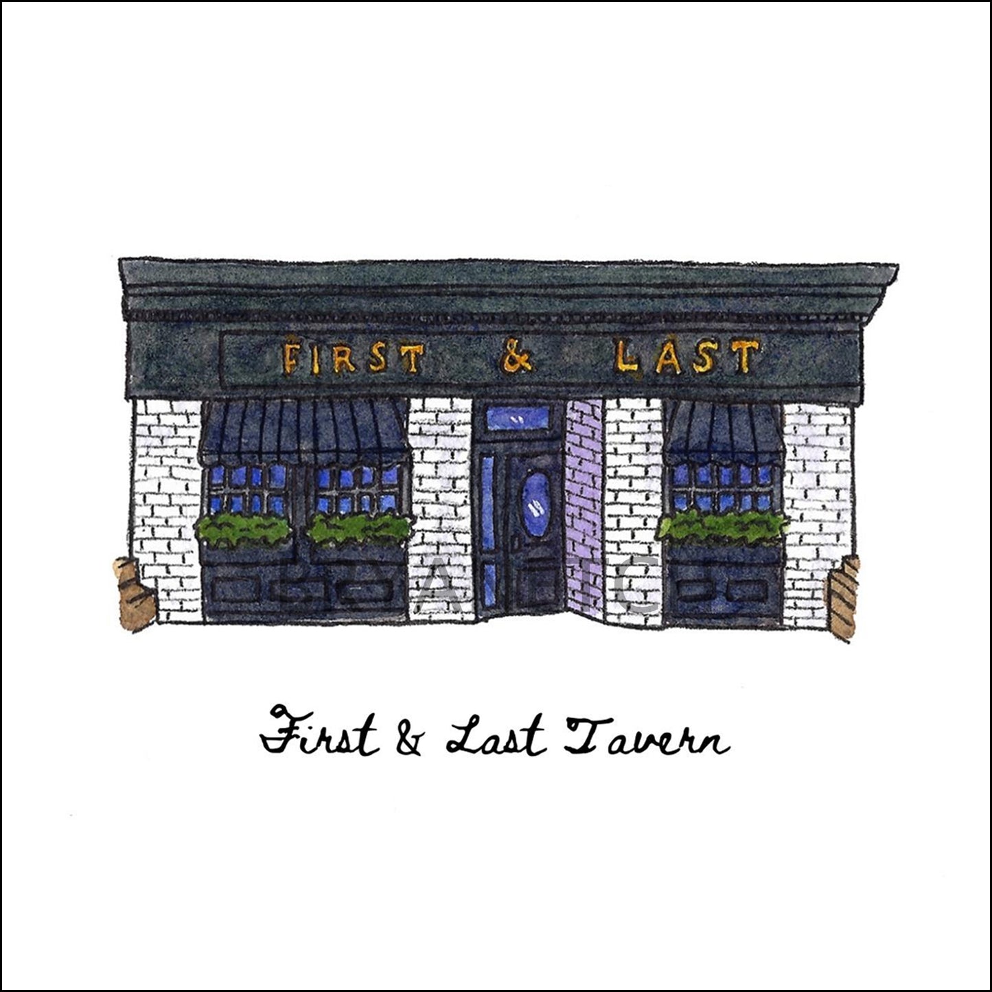 First & Last Tavern Storefront Series, Hartford, CT - Art Print