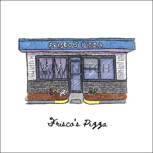 Frisco's Pizza Storefront Series, New Haven, CT - Art Print