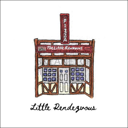The Little Rendezvous Storefront Series, Meriden, CT - Art Print