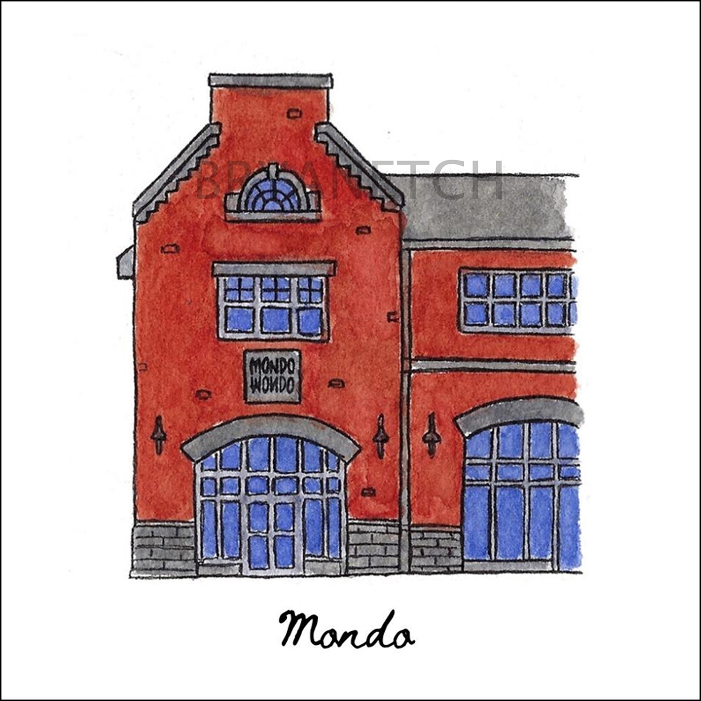Mondo Pizza Storefront Series, Middletown, CT - Art Print
