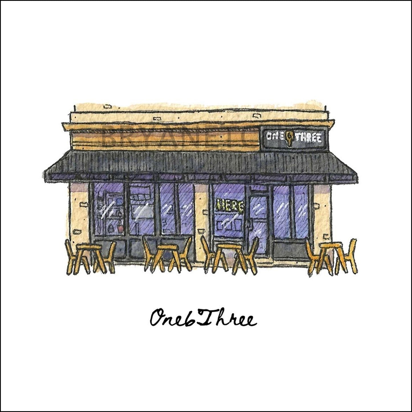 One6Three Storefront Series, New Haven, CT - Art Print