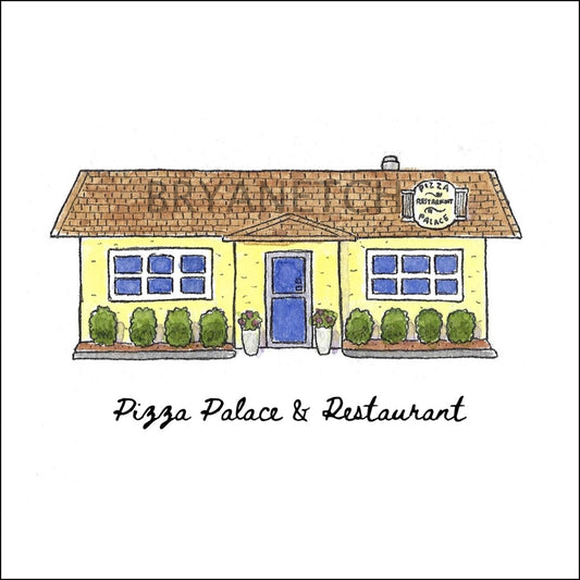 Old Saybrook Pizza Palace & Restaurant Storefront Series, Old Saybrook, CT - Art Print