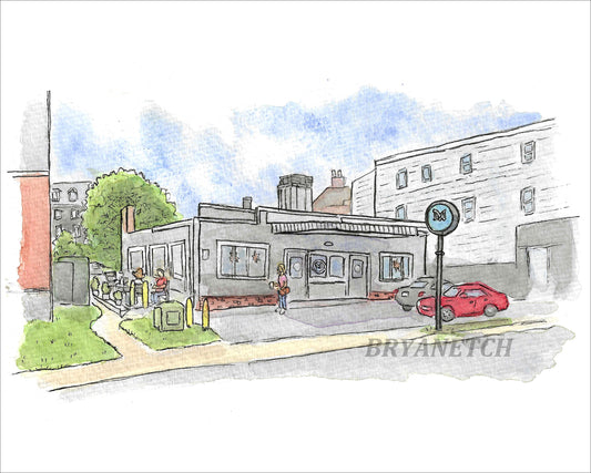 Mothership Bakery & Cafe, Main Street Danbury, CT - 8x10" Print