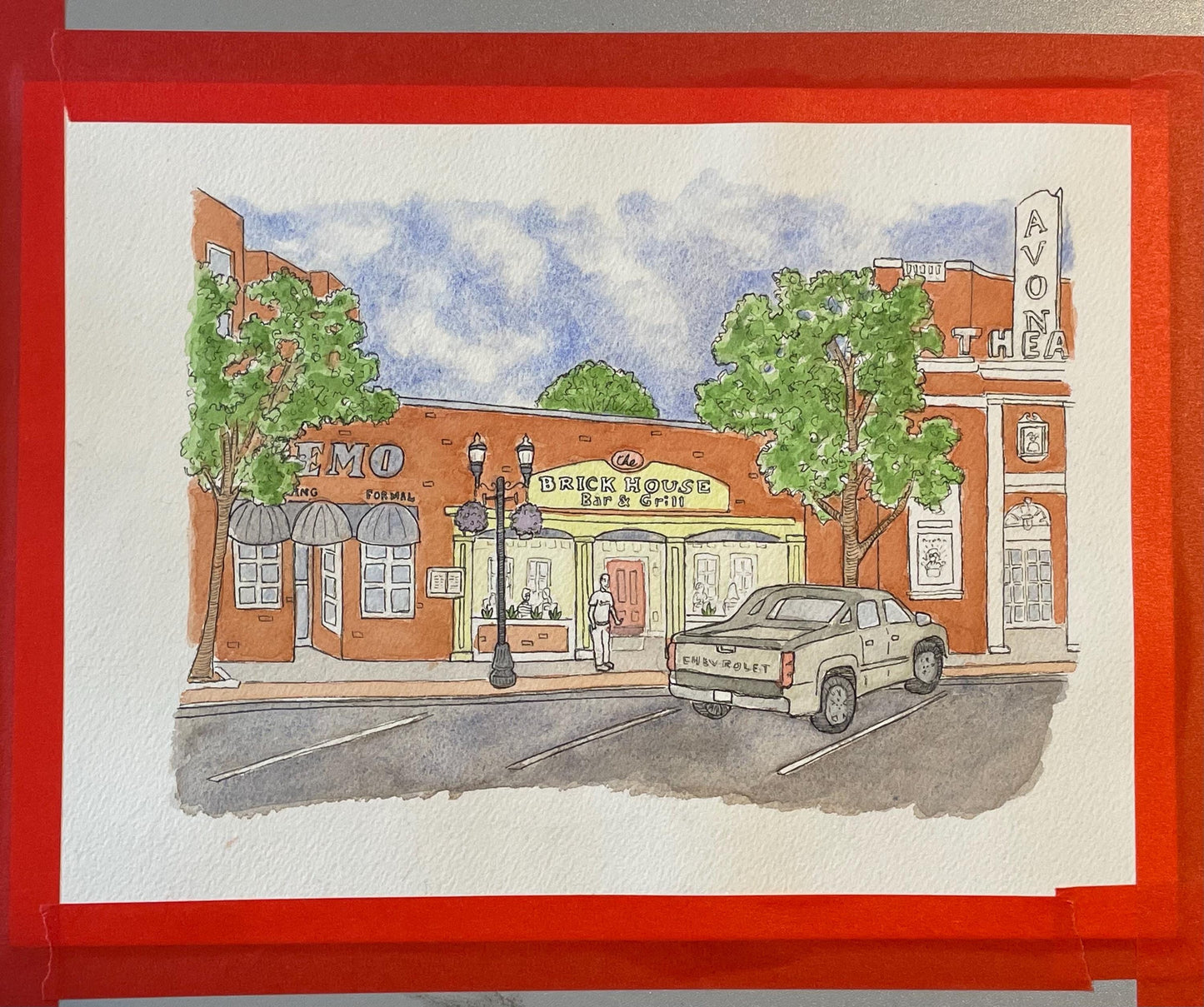 BrickHouse Bar & Grill - Stamford, CT - 8x10” art print by Bryan Etch